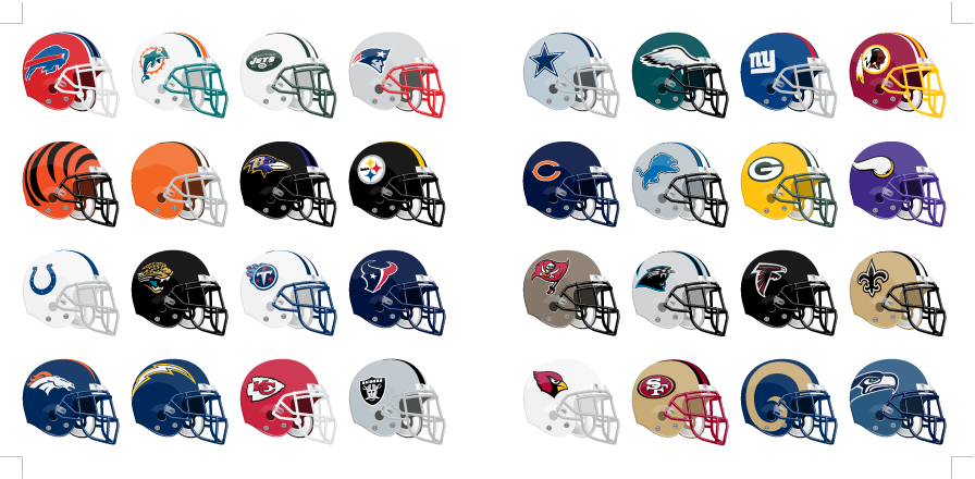 Nflhelmets - Cascos De La Nfl Png (896x440), Png Download