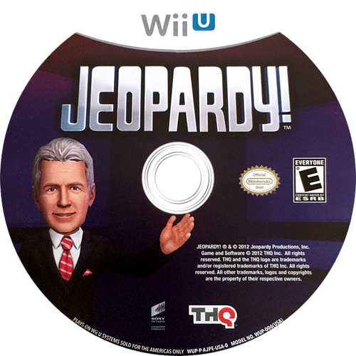 Jeopardy Wiiu Disc - Jeopardy Wii U (500x500), Png Download