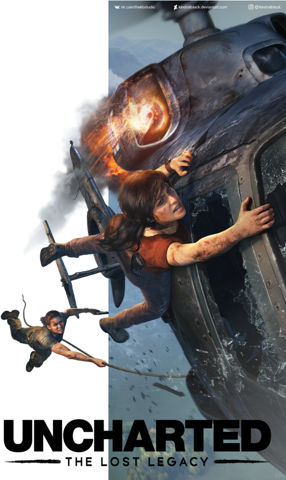 Uncharted The Lost Legacy By Kindratblack - Uncharted The Lost Legacy (600x960), Png Download