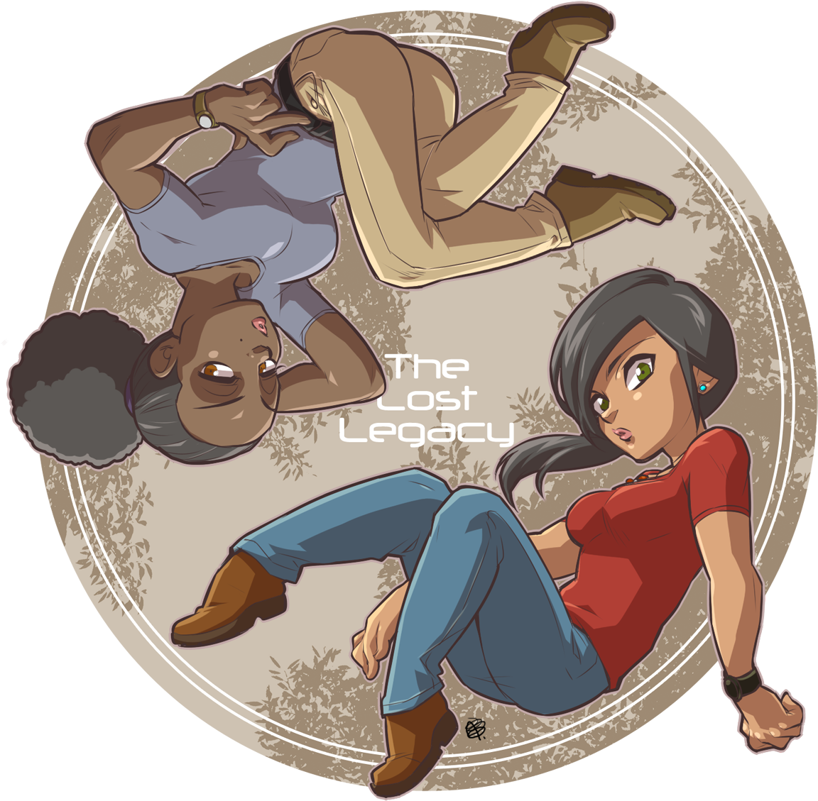 View Fullsize Uncharted - Uncharted Lost Legacy Fan Art (1280x1280), Png Download