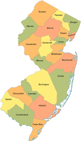 Photo © School Performance Reports - New Jersey Counties (268x467), Png Download