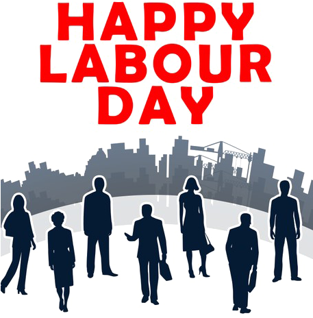 Labour Day Png Clipart - Happy Labor Day 2018 (456x479), Png Download