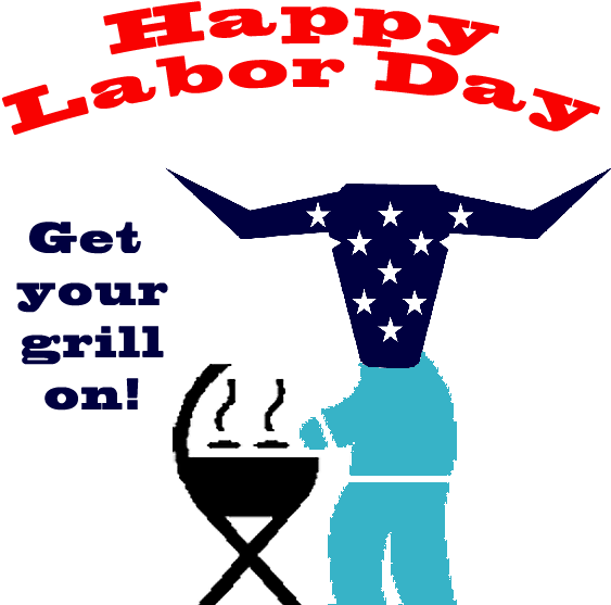 Happy Labor Day From American Bullnose - Animated Bbq (576x576), Png Download