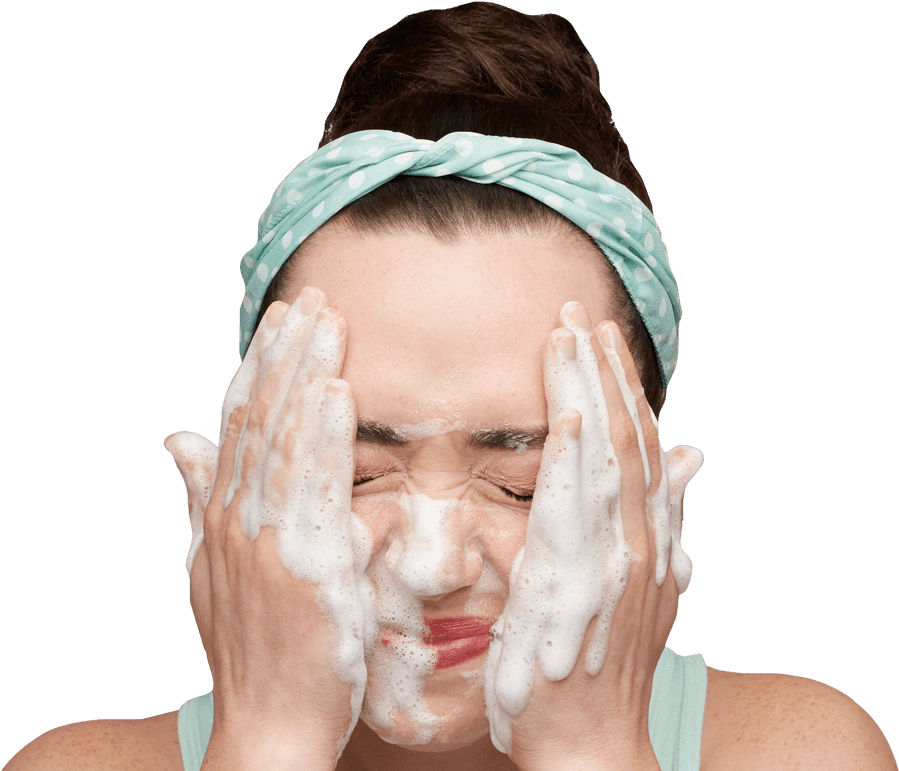 How To Apply Foamingly Clearn Facial Wash - Wash Face Foam (925x785), Png Download
