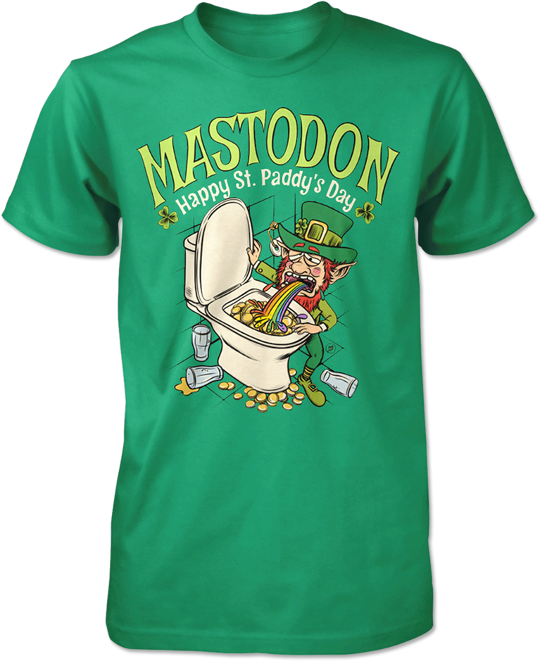 St Paddy's Day Mens Tee - Mastodon Shirt (600x600), Png Download