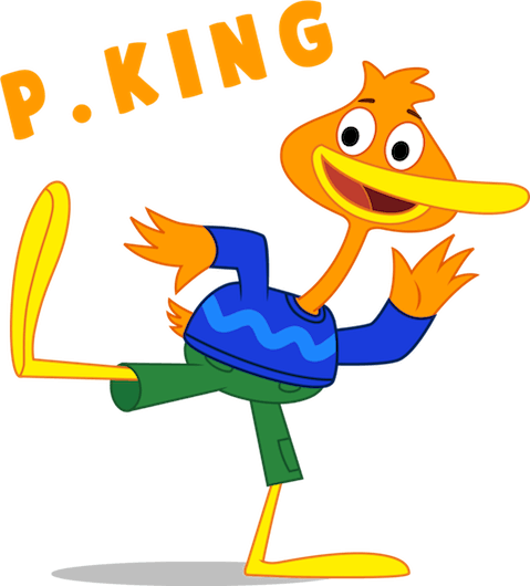 King Is A Duck With A Dream - P King Duckling Png (479x530), Png Download