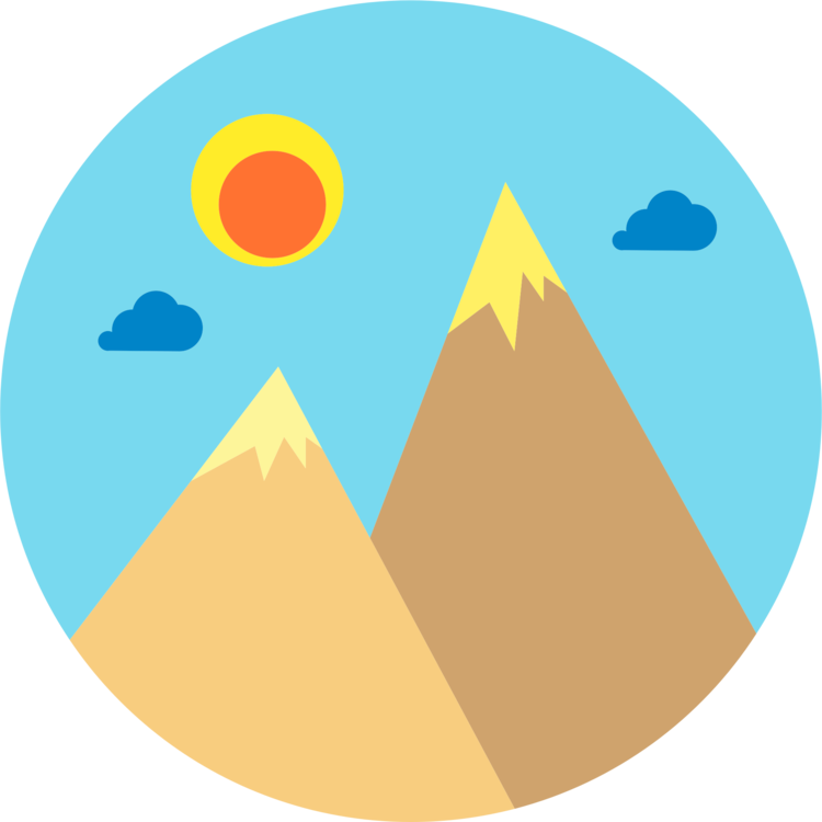 Mountain Range Computer Icons Mission Peak - Clip Art (750x750), Png Download