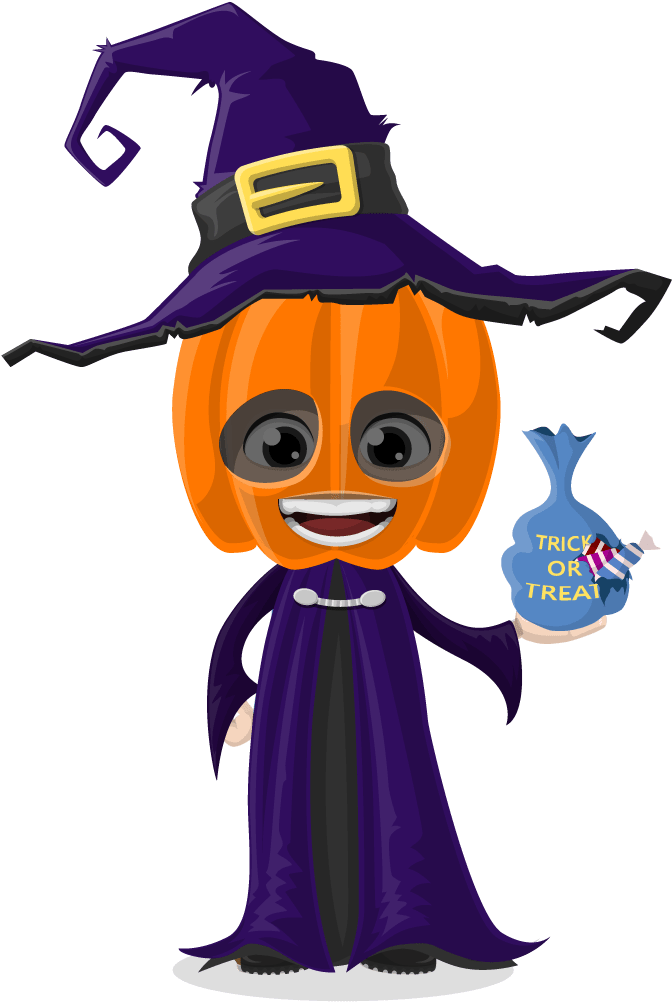 Halloween Vector 1 Halloween Vector 2 Halloween Vector - Halloween Character Clip Art (834x1142), Png Download