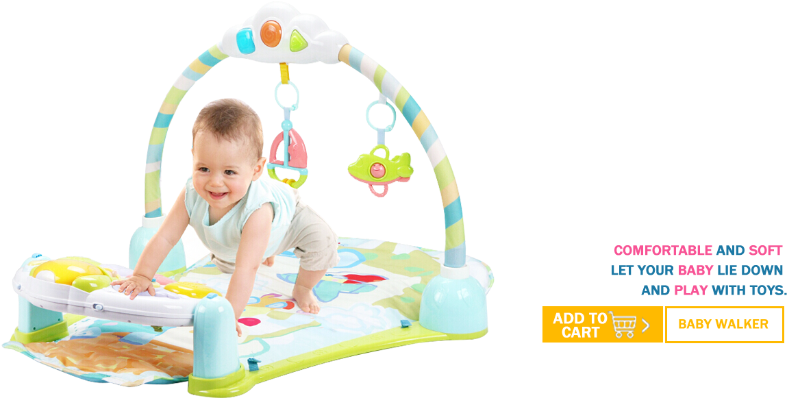 Baby Gym - Baby Mobile (1200x600), Png Download