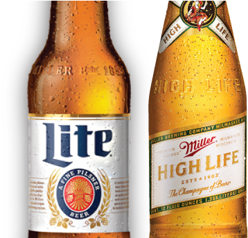 $2 - 50 Bottles - Miller Lite Framed Logo Mirror, Black (432x343), Png Download