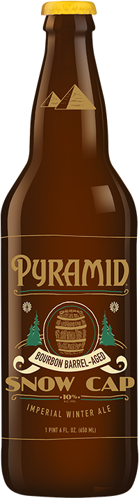 Bourbon Barrel-aged Snow Cap Bottle - Barrel (200x714), Png Download