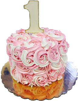Ombre Floral Smash Cake - Smash Cakes (360x360), Png Download