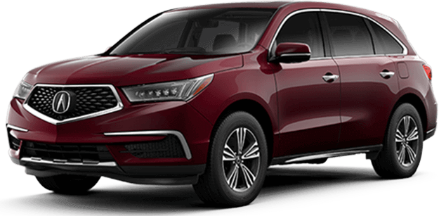 2018 Acura Mdx - Honda Acura Mdx 2018 (625x307), Png Download
