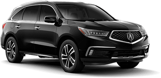 New 2017 Acura Mdx Sh-awd With Advance Package - Acura Mdx 2017 Black (518x250), Png Download