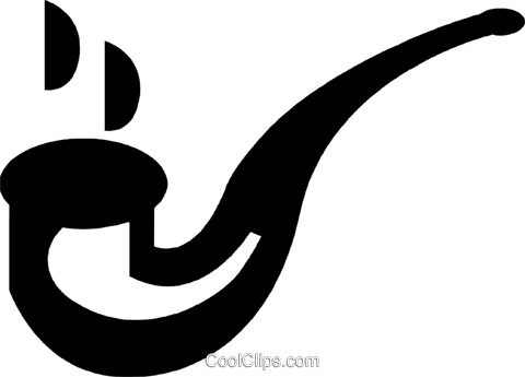 Smoking Pipe Royalty Free Vector Clip Art Illustration - Illustration (480x345), Png Download