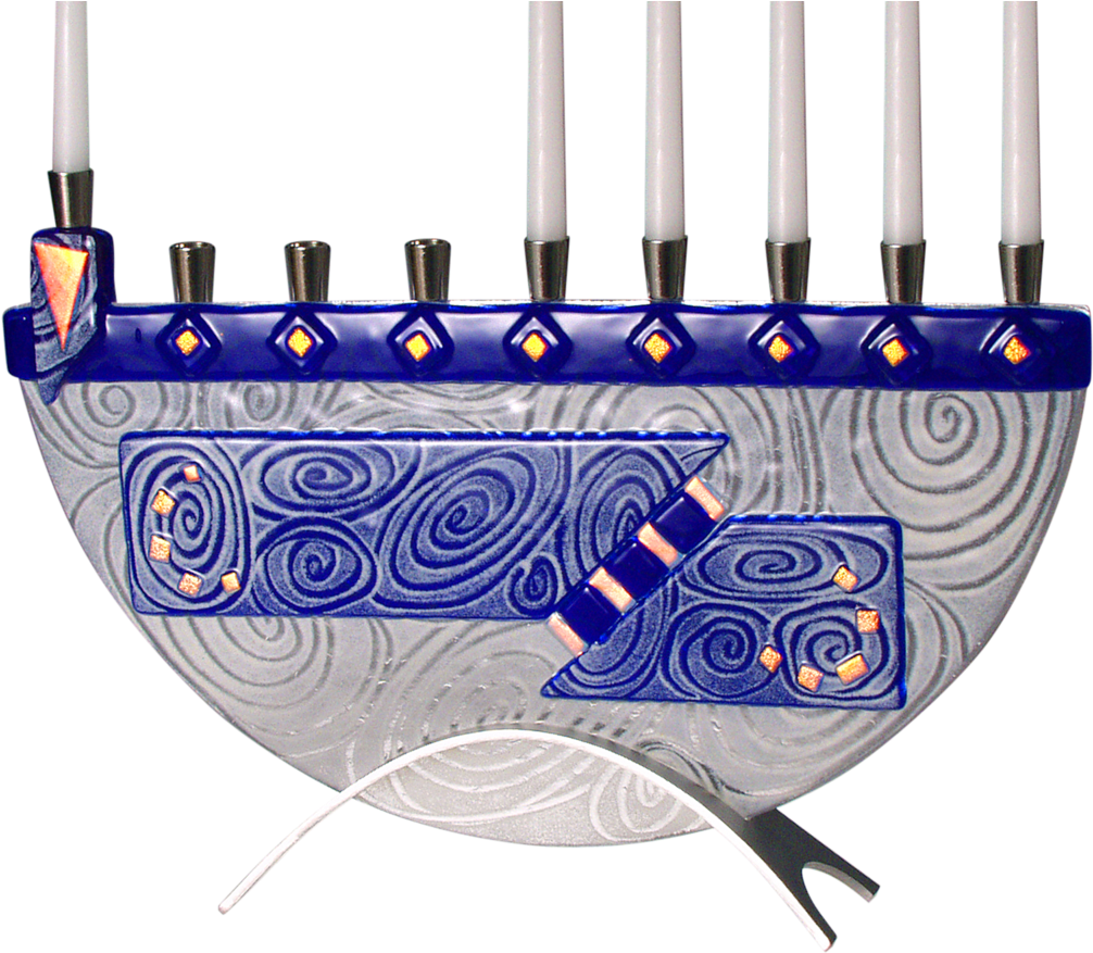 Beames Designs Nova Cobalt Blue Menorah (1200x960), Png Download