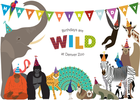 Zoo Birthday Party (600x450), Png Download