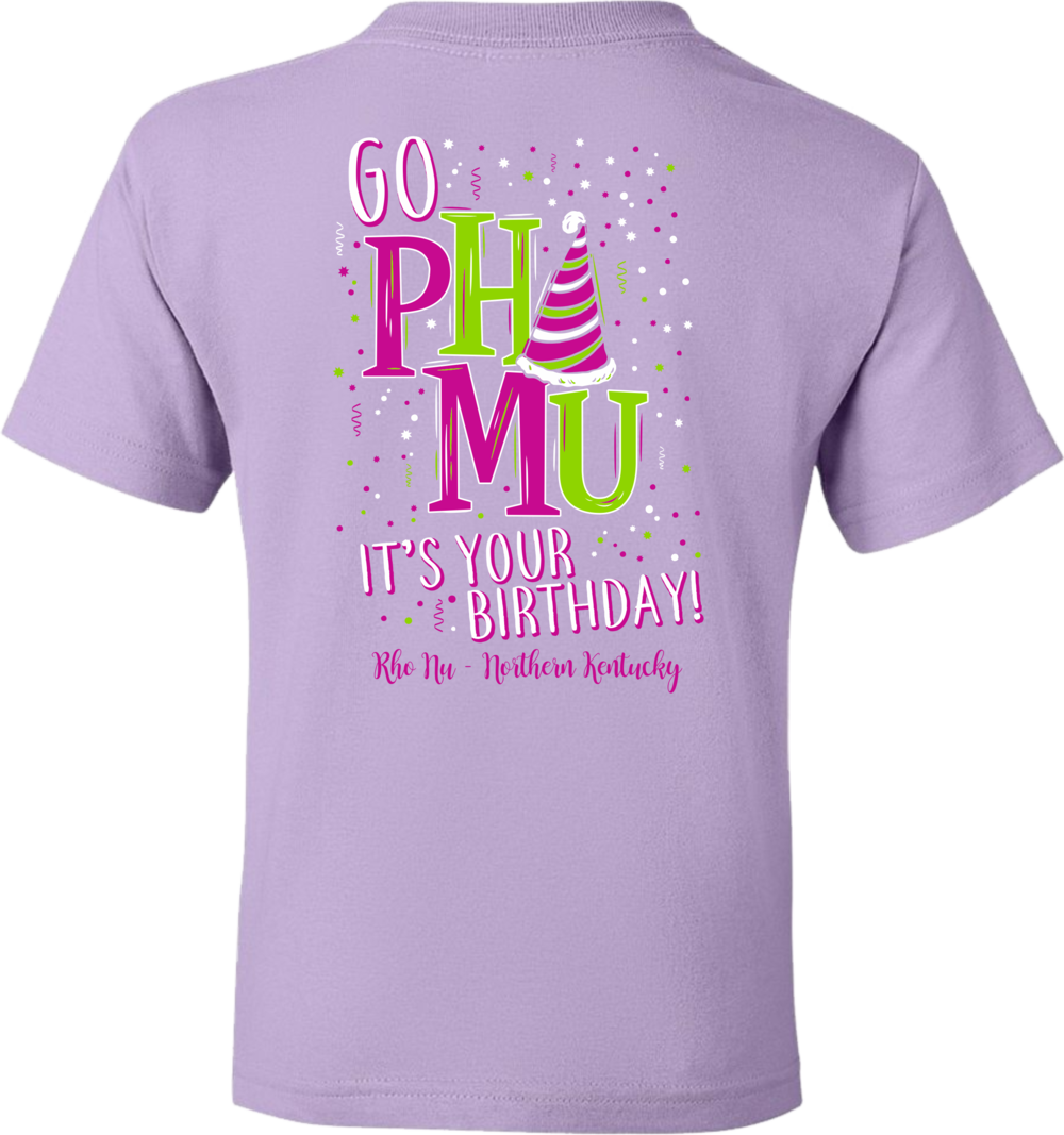 Phi Mu Birthday Celebration - T-shirt (1000x1067), Png Download