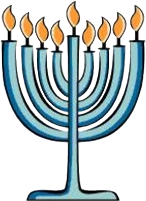 Hanukkah Party Sponsored By Religions Of The World - Menorah Clip Art (400x400), Png Download