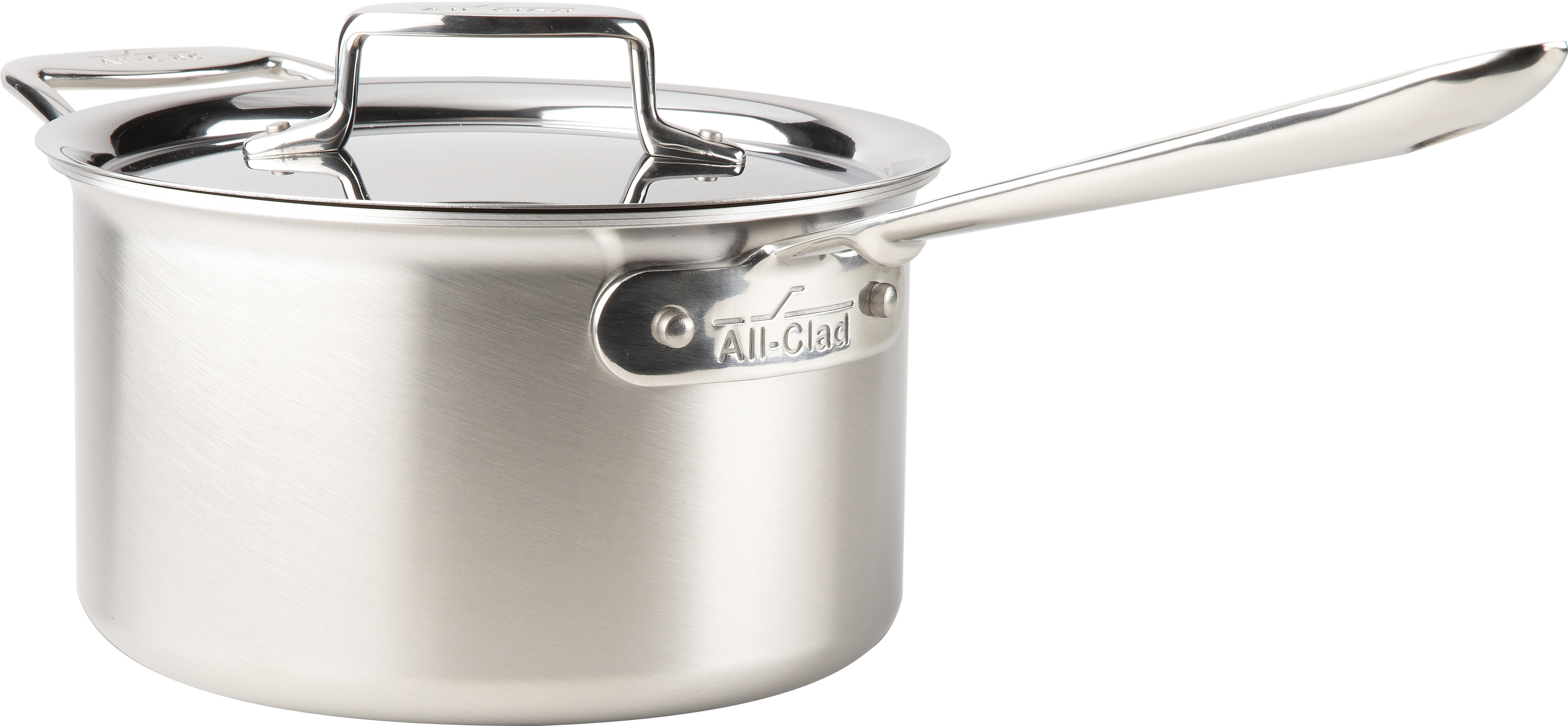 Flared Edges - Saucepan - All-clad D5 Brushed Stainless Steel Saucepan (4087x1894), Png Download