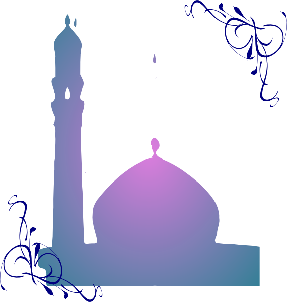 How To Set Use Floral Masjid Clipart - Mosque Clipart (570x599), Png Download