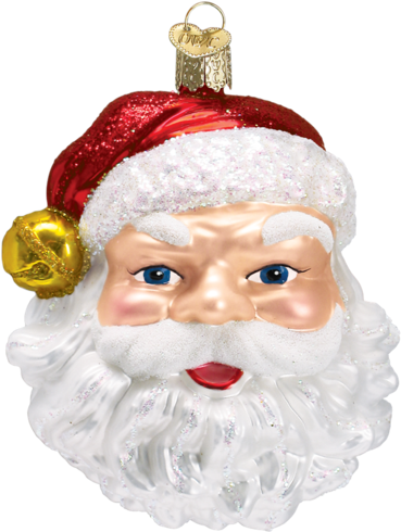 Jingle Bell Santa Ornament - Old World Christmas Jingle Bell Santa Ornament (600x600), Png Download
