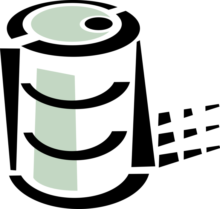Vector Illustration Of Crude Oil Barrel Refined To - Portable Network Graphics (736x700), Png Download