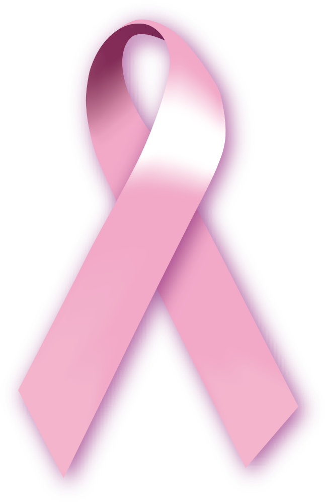 Pink Ribbon By Amiel Weisblum - Pink Ribbon Cancer Png (695x1024), Png Download