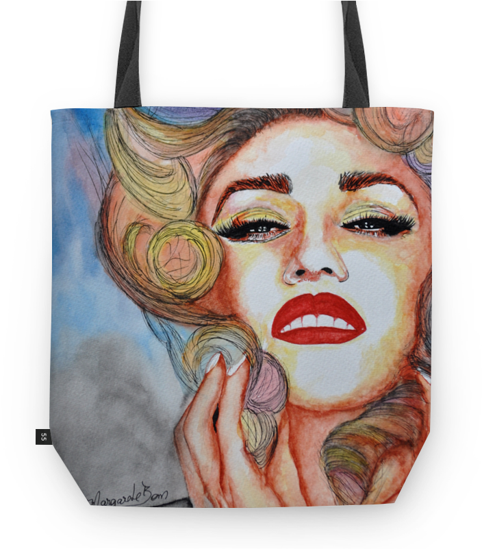 Bolsa Gwen Stefani Em Aquarela De Margarete Bomna - Imagens Sao Francisco De Assis (800x800), Png Download