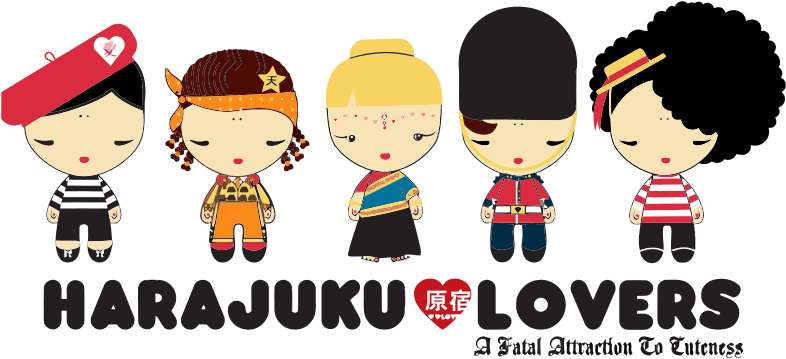 Harajuku Lovers - Harajuku Gwen Stefani Cartoon (800x367), Png Download