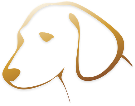 Dog Animal Logo Dog Head Animals Sad Dog D - Free Dog Clipart Black And White (433x340), Png Download