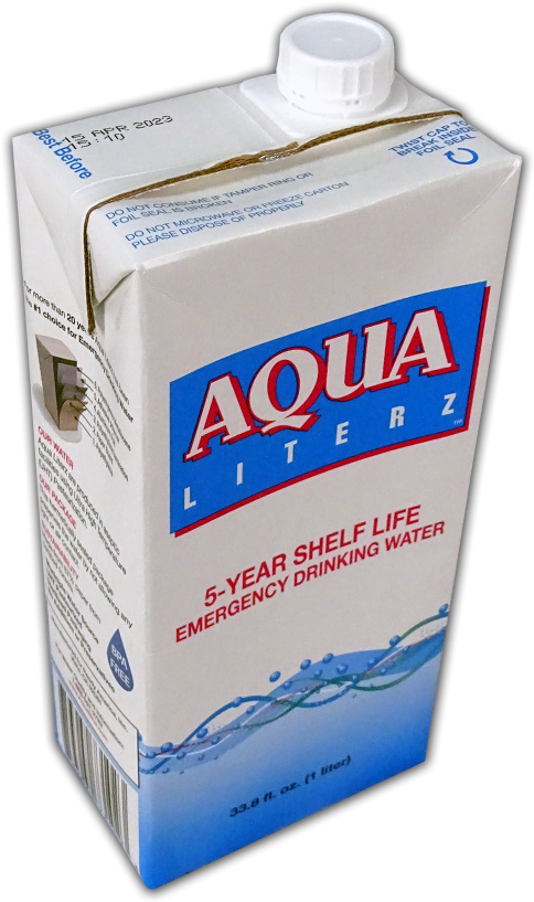 “one Of The Benefits Of The New Cap Is That There Is - Aqua-liter Emergency Drinking Water 33.8 Oz Case-12 (500x827), Png Download