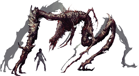 El Atormentador Es Un Necromorfo De Grandes Proporciones - Dead Space Giant Necromorph (600x360), Png Download