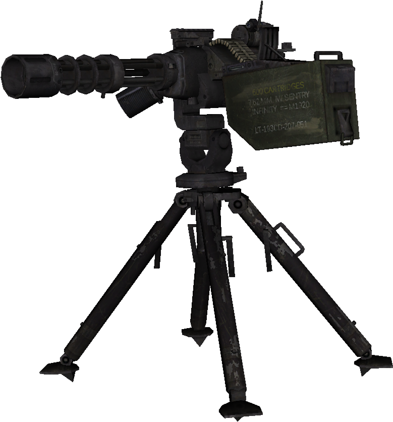 Sentry Gun Model Mw2 - Centinela De Call Of Duty (861x851), Png Download
