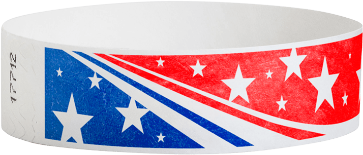 Product Image - Patriotic Tyvek Wristbands (810x460), Png Download