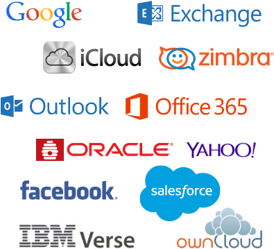 Calendar Exchange Google Icloud Yahoo Outlook - Us On Facebook (400x375), Png Download