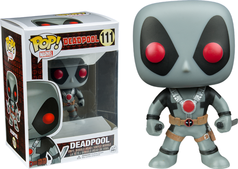 Deadpool With Swords X-force Pop Vinyl Figure (marvel - Deadpool - X-force Exclusive Pop! Vinyl Figure (768x545), Png Download