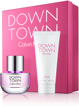 Calvin Klein Downtown Gift Set 50ml Edp 100ml Shower - Calvin Klein Downtown Set (350x430), Png Download