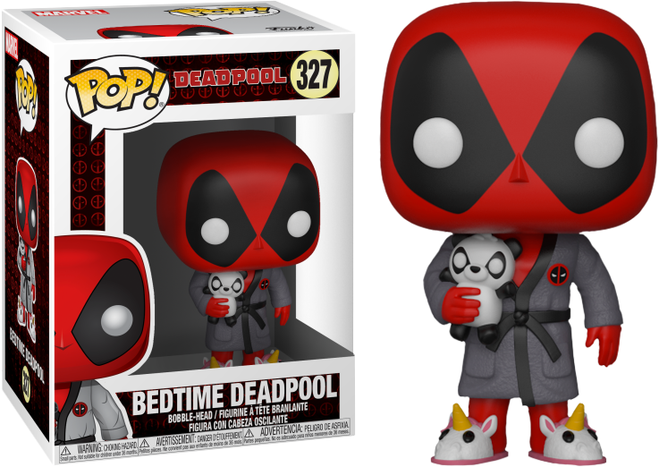 Deadpool In Bathrobe Playtime Pop Vinyl Figure - Funko Pop Bedtime Deadpool (600x600), Png Download