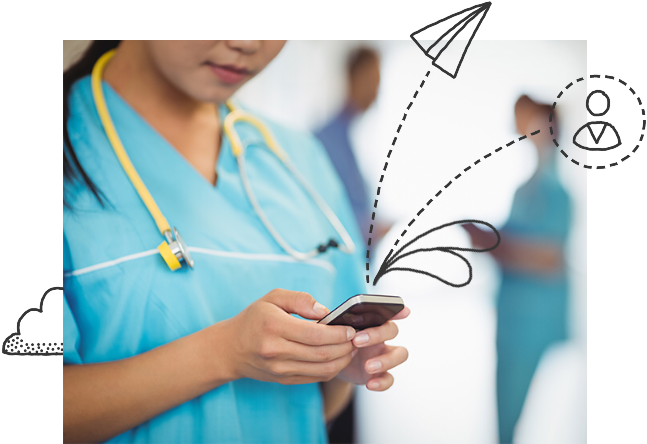 Is Texting Hipaa Compliant - Nursing Social Media (650x500), Png Download