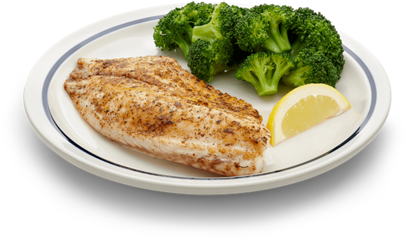 Pescado Y Brocoli - Pescado Frito Con Brocoli (645x367), Png Download