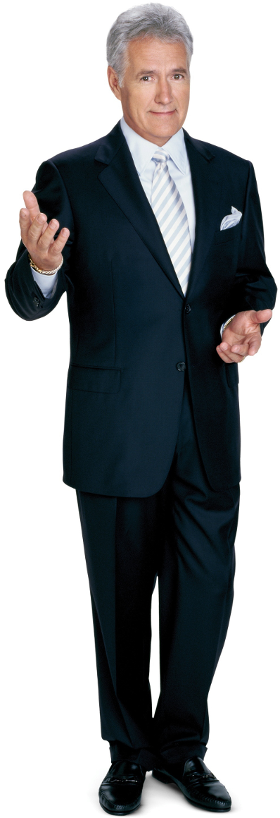 Alex Trebek Clip Art (438x1200), Png Download