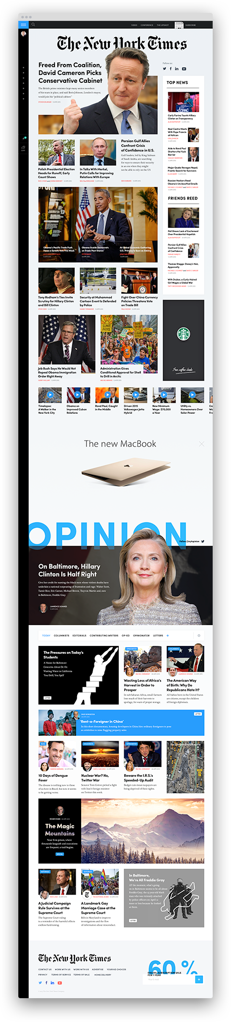 The Grids - Website Design New Concept (467x2060), Png Download