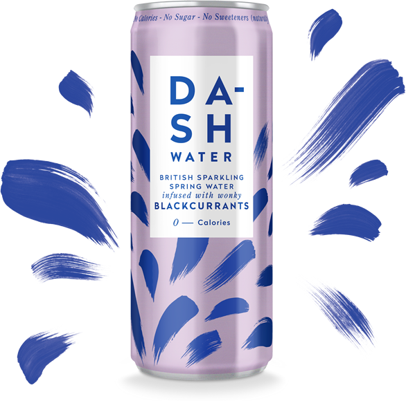 Bursting Onto The Scene Blackcurrant Dash Water New - Dash Water Cucumber (330ml) (586x580), Png Download