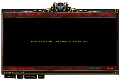 The Guild Vault Without Being Purchased - World Of Warcraft (500x332), Png Download