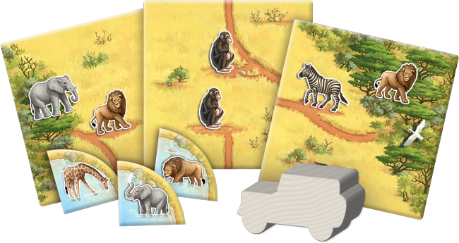 As You Explore The Savanna, Many Different Animals - Painting (650x345), Png Download