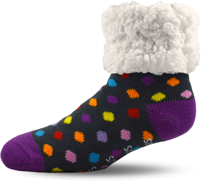 Polka Dot Party - Sock (900x900), Png Download