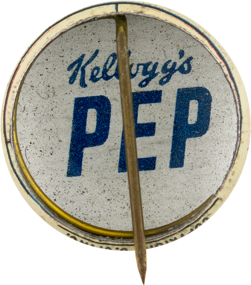 Kellogg's Pep Superman Button Back Advertising Button - Kellogg's Pep Pin Maggie (1000x1093), Png Download