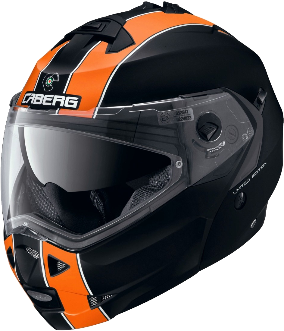 Motorcycle Helmet Png Image Caberg Duke Legend Flip Front Helmet Matt Black Orange Full Size Png Download Seekpng