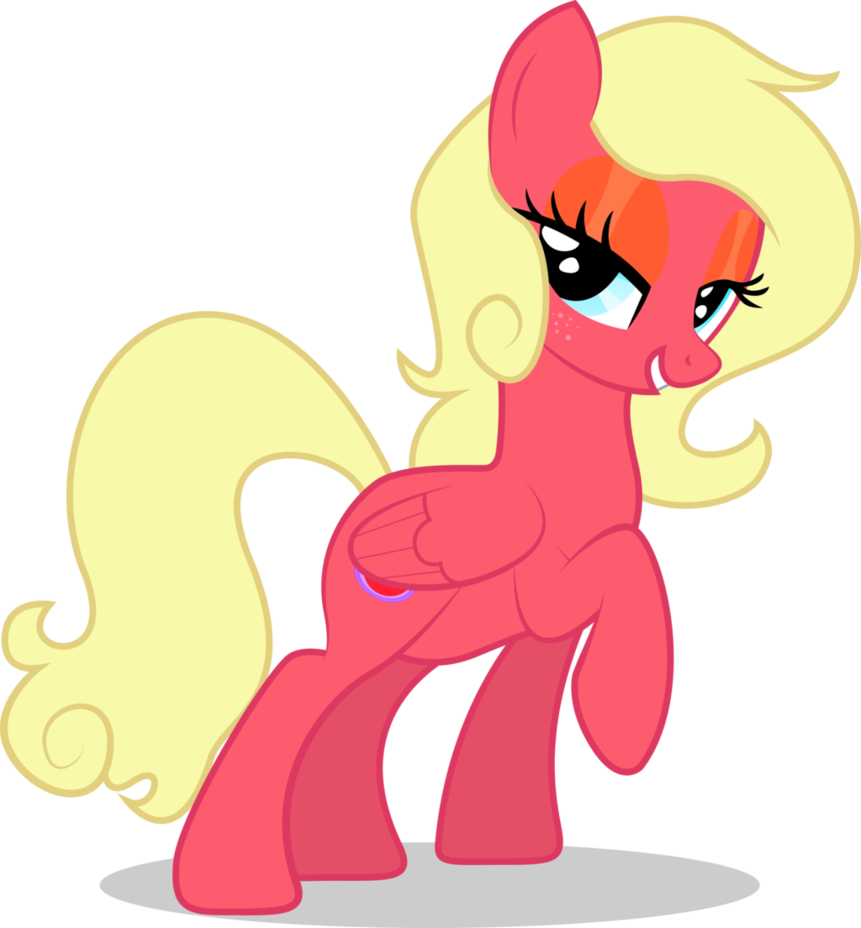 Strawberry Clipart My Little Pony - My Little Pony Strawberry Blush (861x928), Png Download